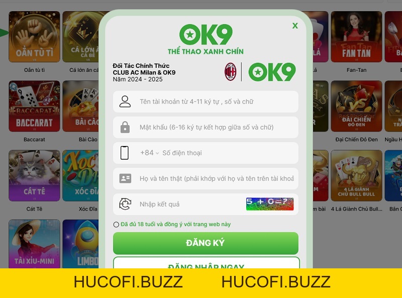 Game Bài OK9 - Sảnh Game Đổi Thưởng #1 Được Hội Viên Yêu Thích - HUCOFI.BUZZ
